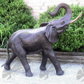 decoración de jardín de alta calidad escultura de elefante de bronce de gran tamaño